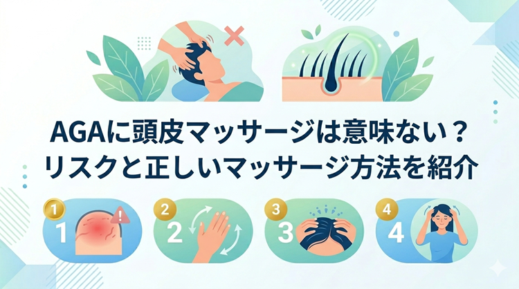 AGAに頭皮マッサージは意味ない？リスクと正しいマッサージ方法を紹介